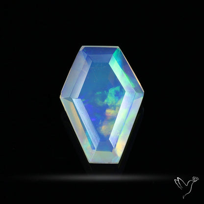 Step Faceted Ethiopian Opal Coffin