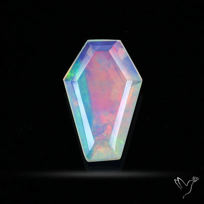 Step Faceted Ethiopian Opal Coffin