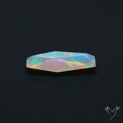 Step Faceted Ethiopian Opal Coffin