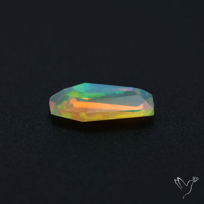 Step Faceted Ethiopian Opal Coffin