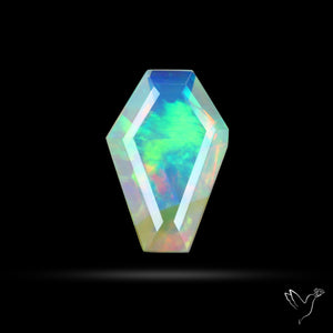 Step Faceted Ethiopian Opal Coffin
