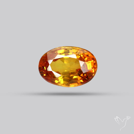 Faceted Orange Sapphire Small Multi Sapphire