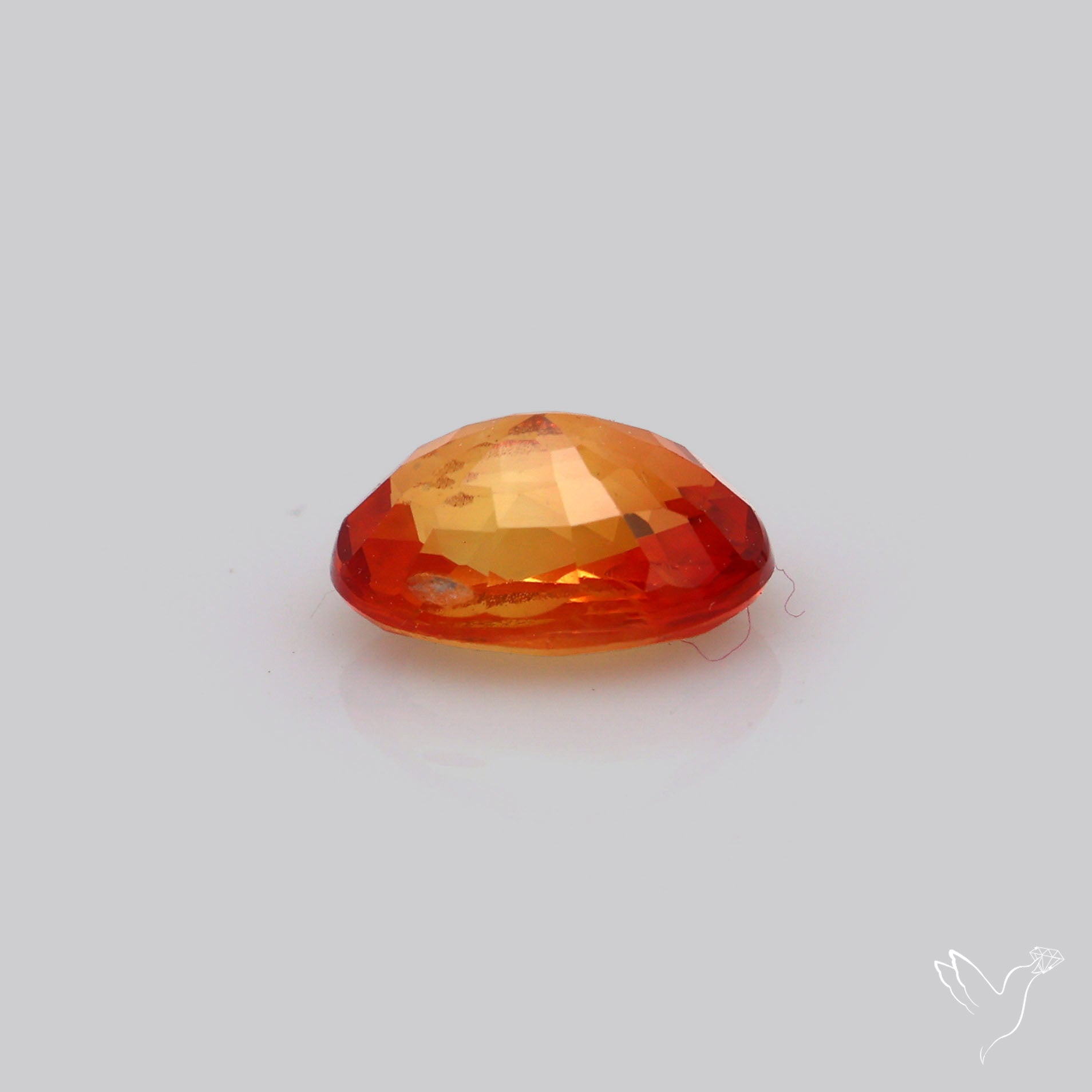Faceted Orange Sapphire Small Multi Sapphire