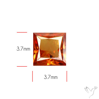 Faceted Orange Sapphire Small Multi Sapphire