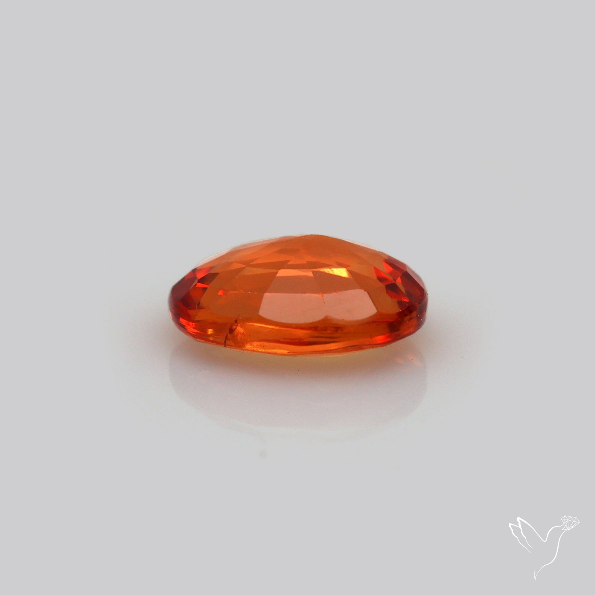 Faceted Orange Sapphire Small Multi Sapphire