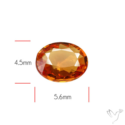 Faceted Orange Sapphire Small Multi Sapphire
