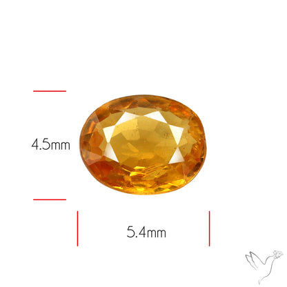 Faceted Orange Sapphire Small Multi Sapphire
