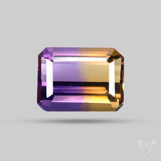 Rare Large Faceted Ametrine AAA Perfect Bicolor