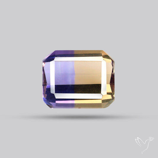 Faceted Ametrine AAA Perfect Bicolor