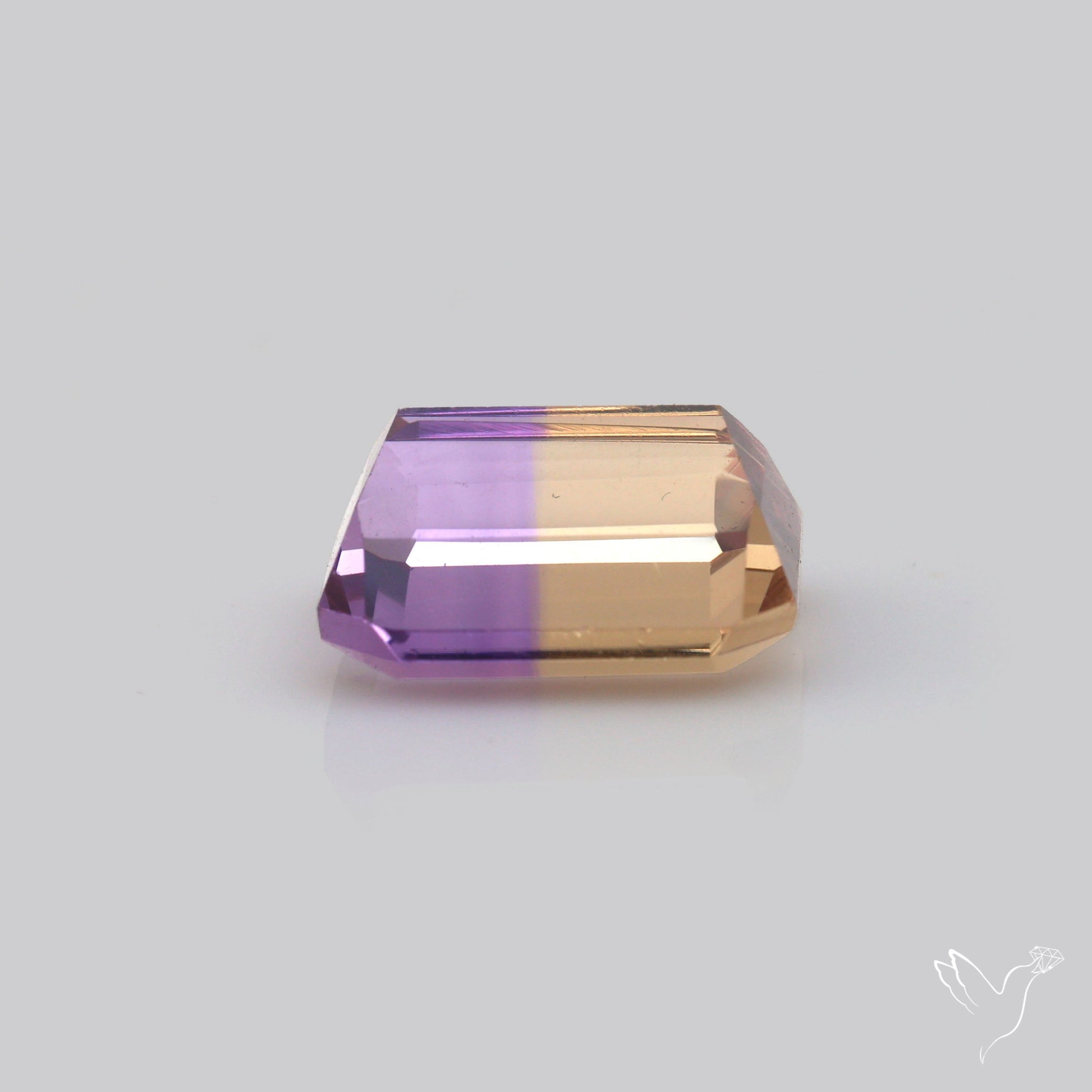 Faceted Ametrine AAA Perfect Bicolor