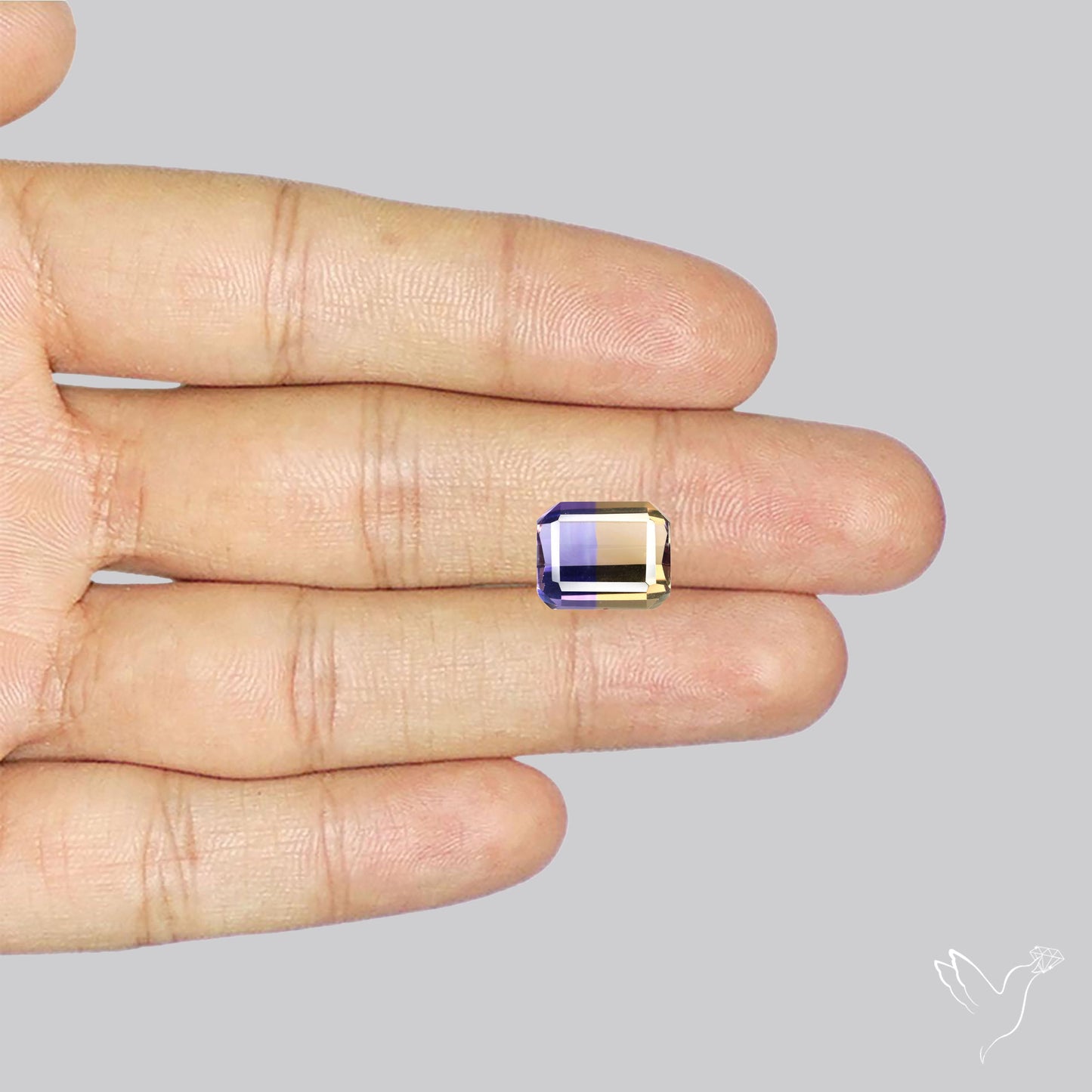 Faceted Ametrine AAA Perfect Bicolor