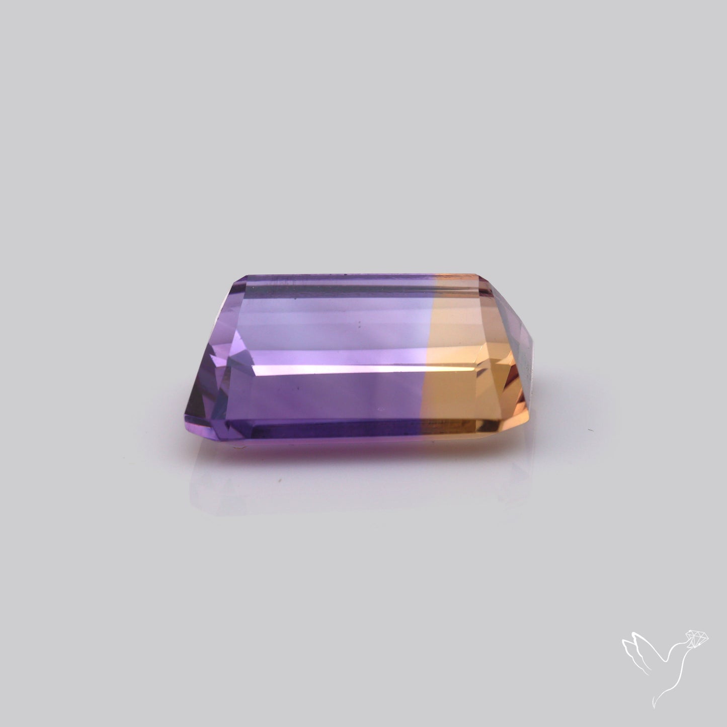 Rare Large Faceted Ametrine AAA Perfect Bicolor