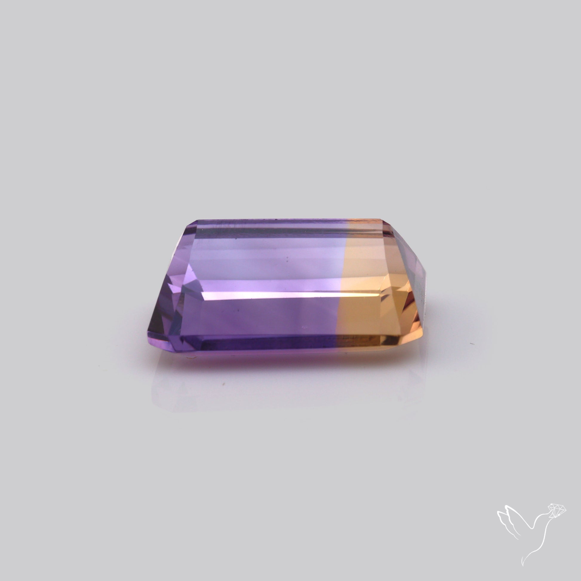 Rare Large Faceted Ametrine AAA Perfect Bicolor