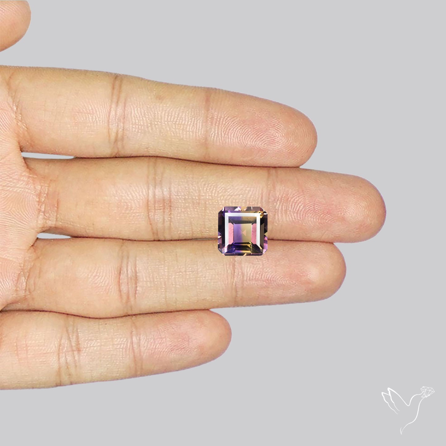 Faceted Ametrine AAA Perfect Bicolor