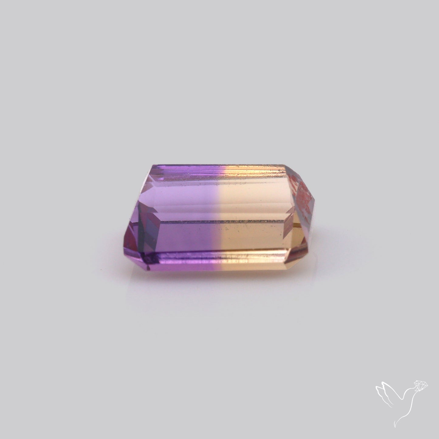 Faceted Ametrine AAA Perfect Bicolor