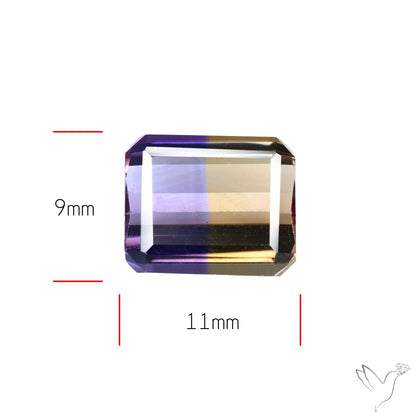 Faceted Ametrine AAA Perfect Bicolor