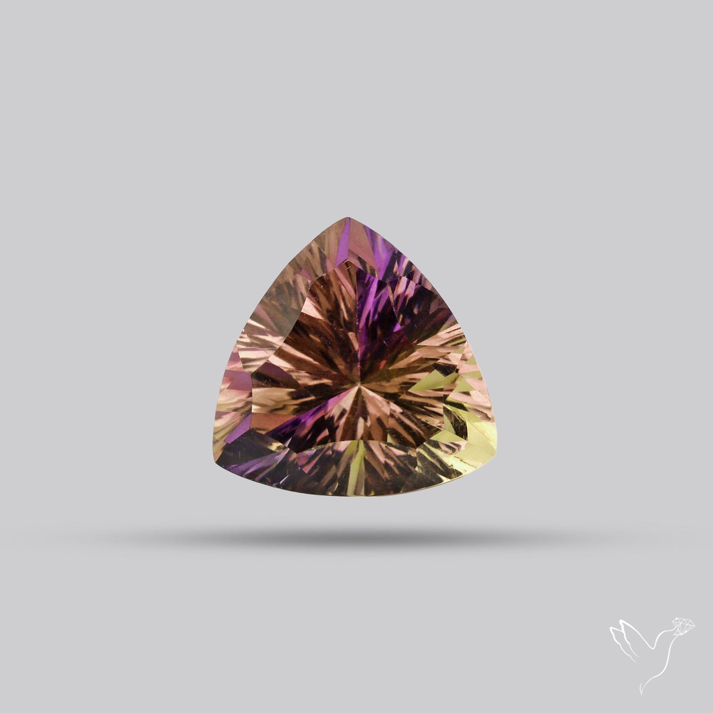 Faceted Ametrine AAA Perfect Bicolor Millenium Cut