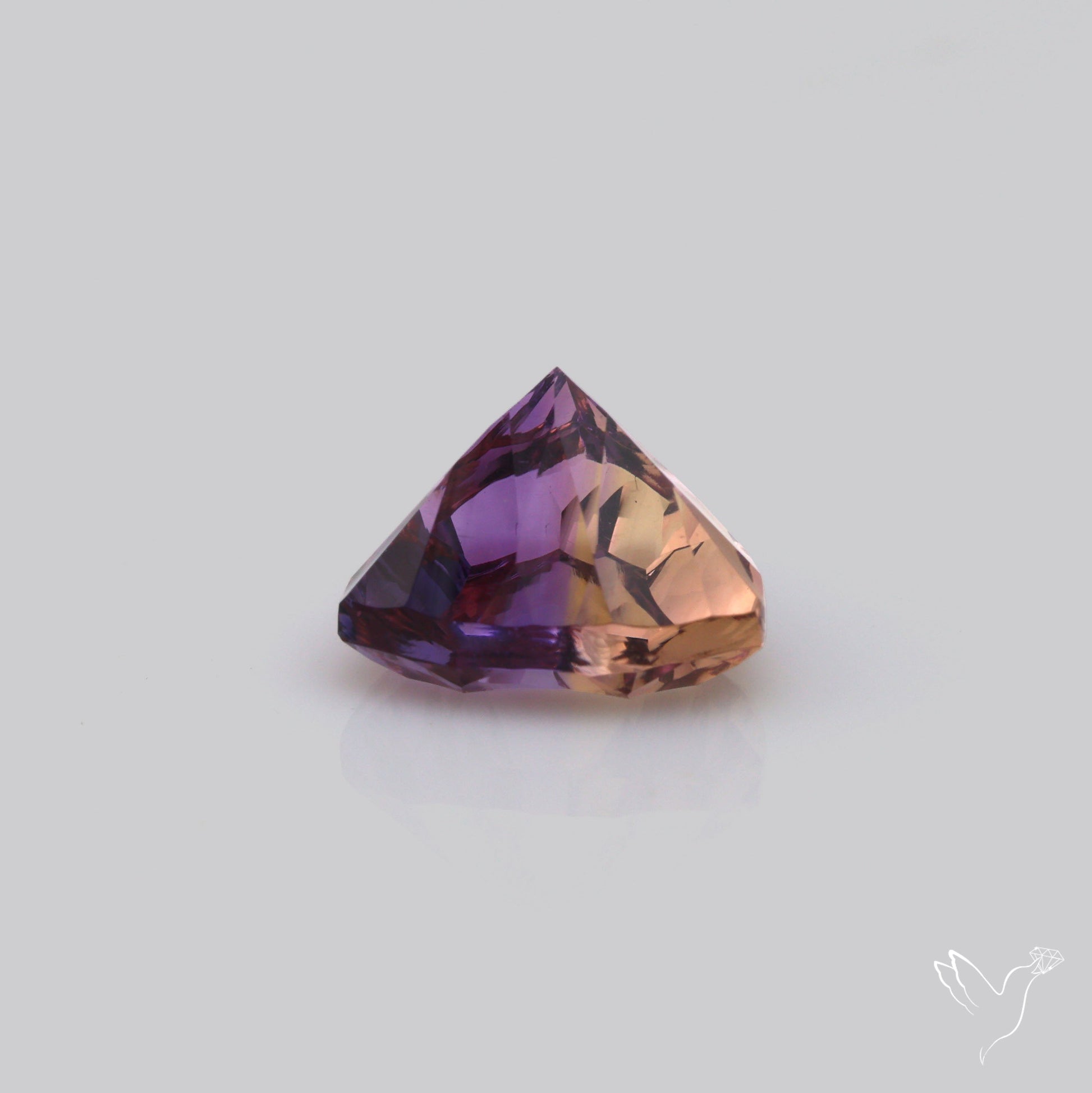 Faceted Ametrine AAA Perfect Bicolor Millenium Cut