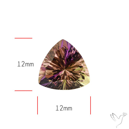 Faceted Ametrine AAA Perfect Bicolor Millenium Cut