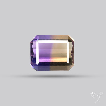 Faceted Ametrine AAA Perfect Bicolor