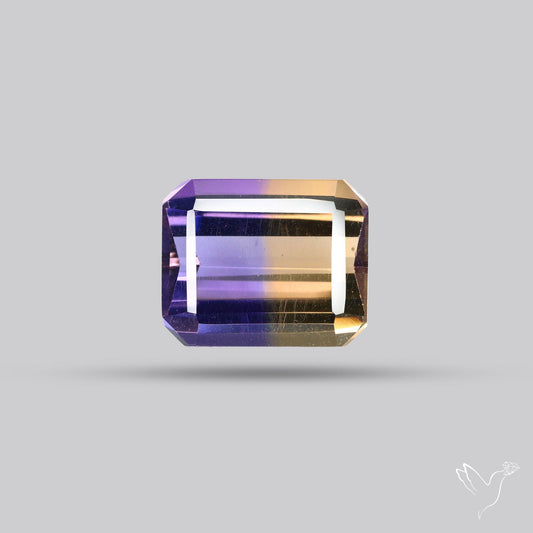 Faceted Ametrine AAA Perfect Bicolor