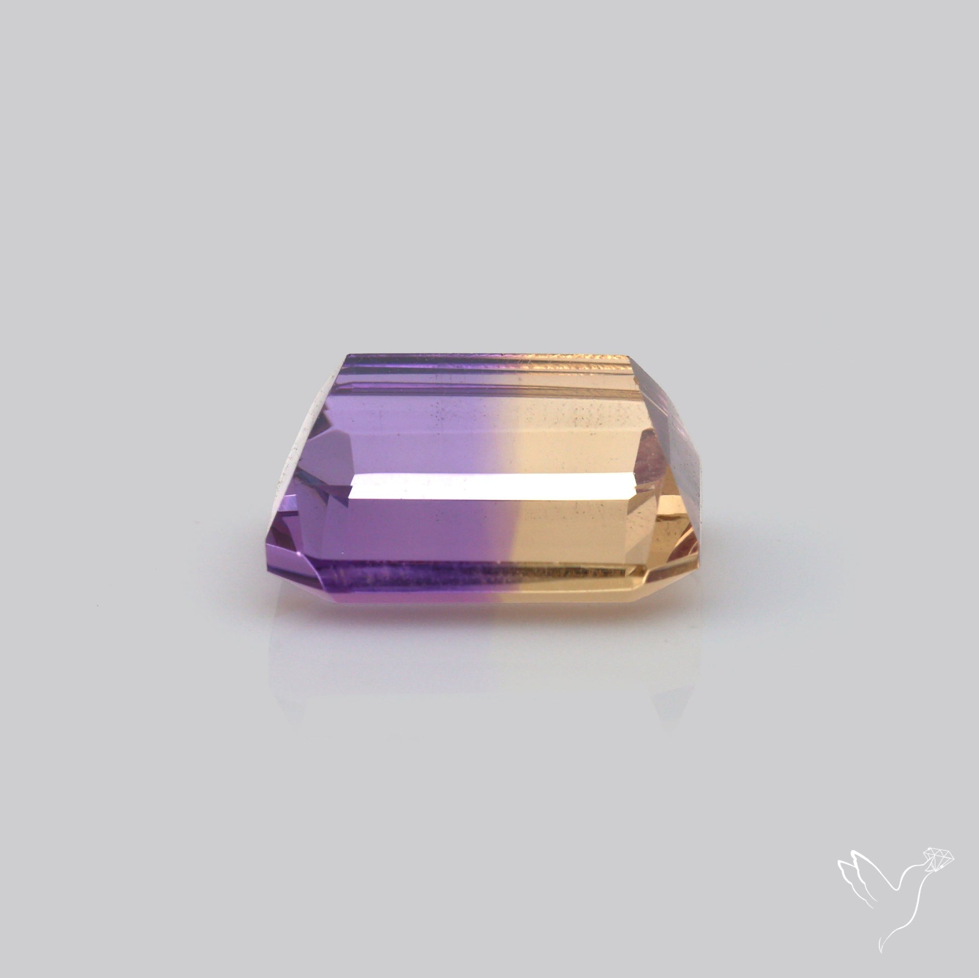 Faceted Ametrine AAA Perfect Bicolor