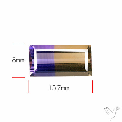 Faceted Ametrine AAA Perfect Bicolor
