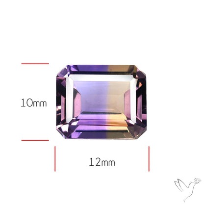 Faceted Ametrine AAA Perfect Bicolor