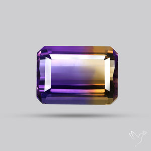 Rare Large Faceted Ametrine AAA Perfect Bicolor