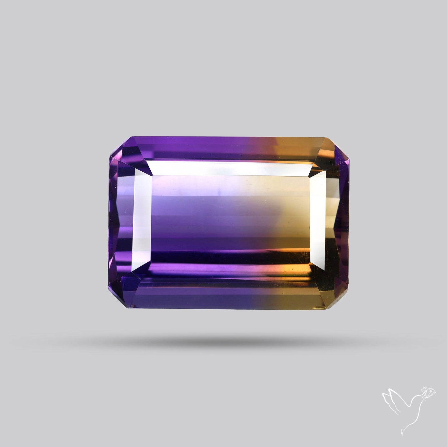 Rare Large Faceted Ametrine AAA Perfect Bicolor