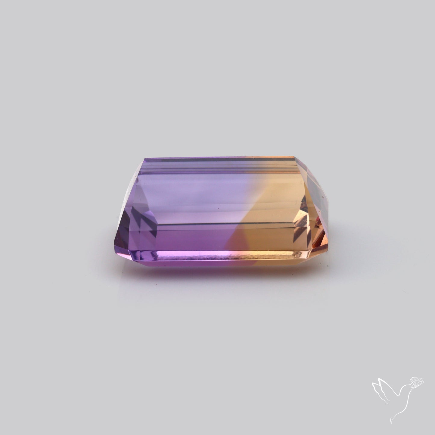 Rare Large Faceted Ametrine AAA Perfect Bicolor