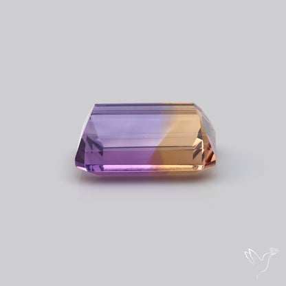 Rare Large Faceted Ametrine AAA Perfect Bicolor