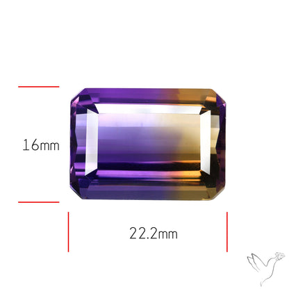 Rare Large Faceted Ametrine AAA Perfect Bicolor