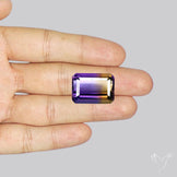 Rare Large Faceted Ametrine AAA Perfect Bicolor