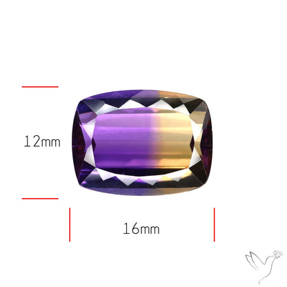 Faceted Ametrine AAA Perfect Bicolor