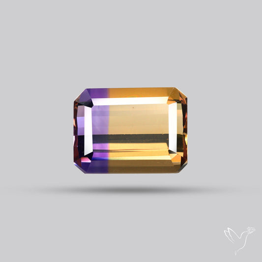 Faceted Ametrine AAA Perfect Bicolor