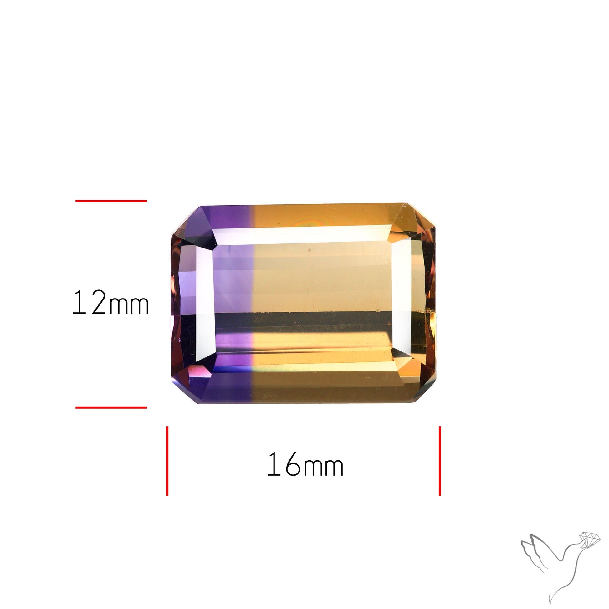 Faceted Ametrine AAA Perfect Bicolor