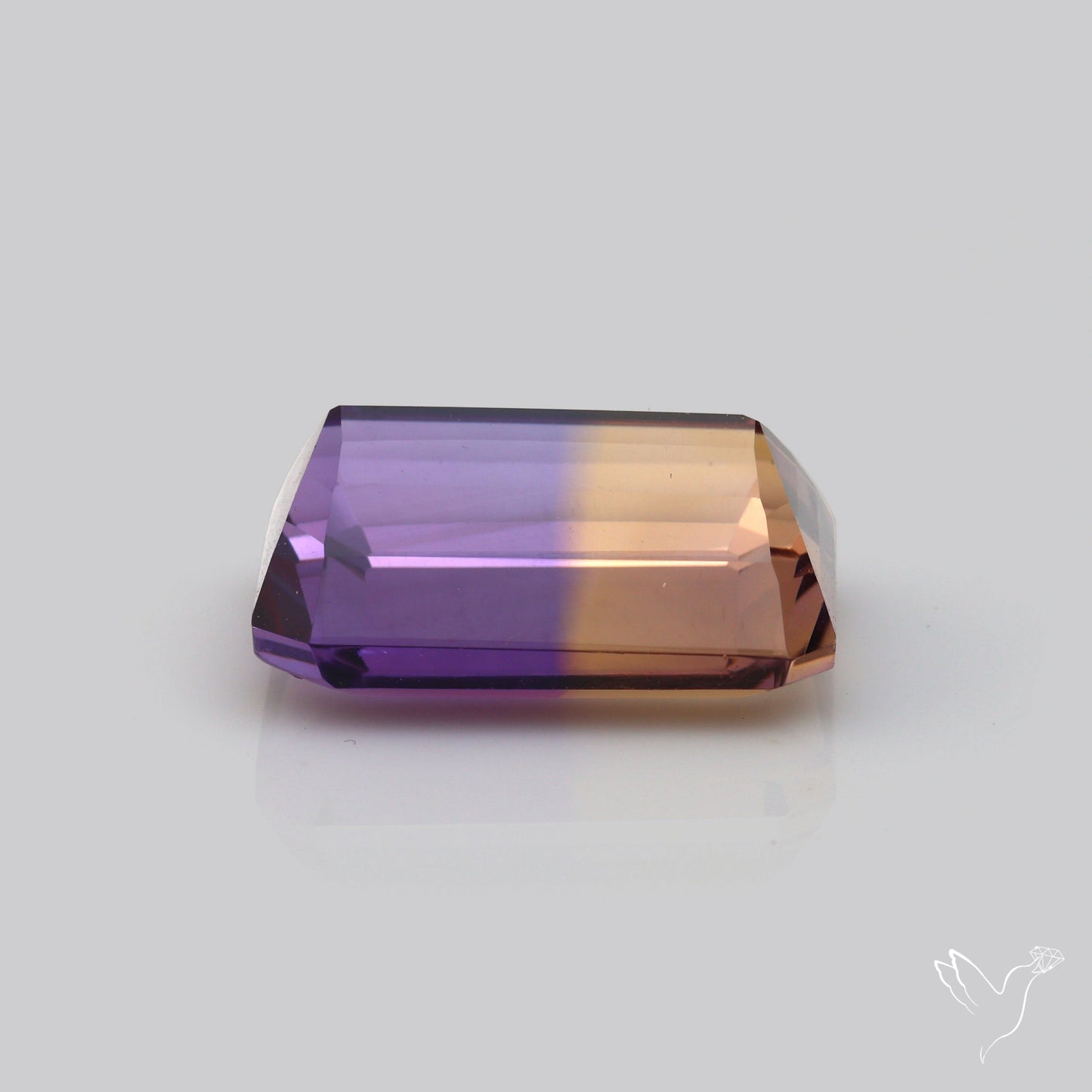 Rare Large Faceted Ametrine AAA Perfect Bicolor
