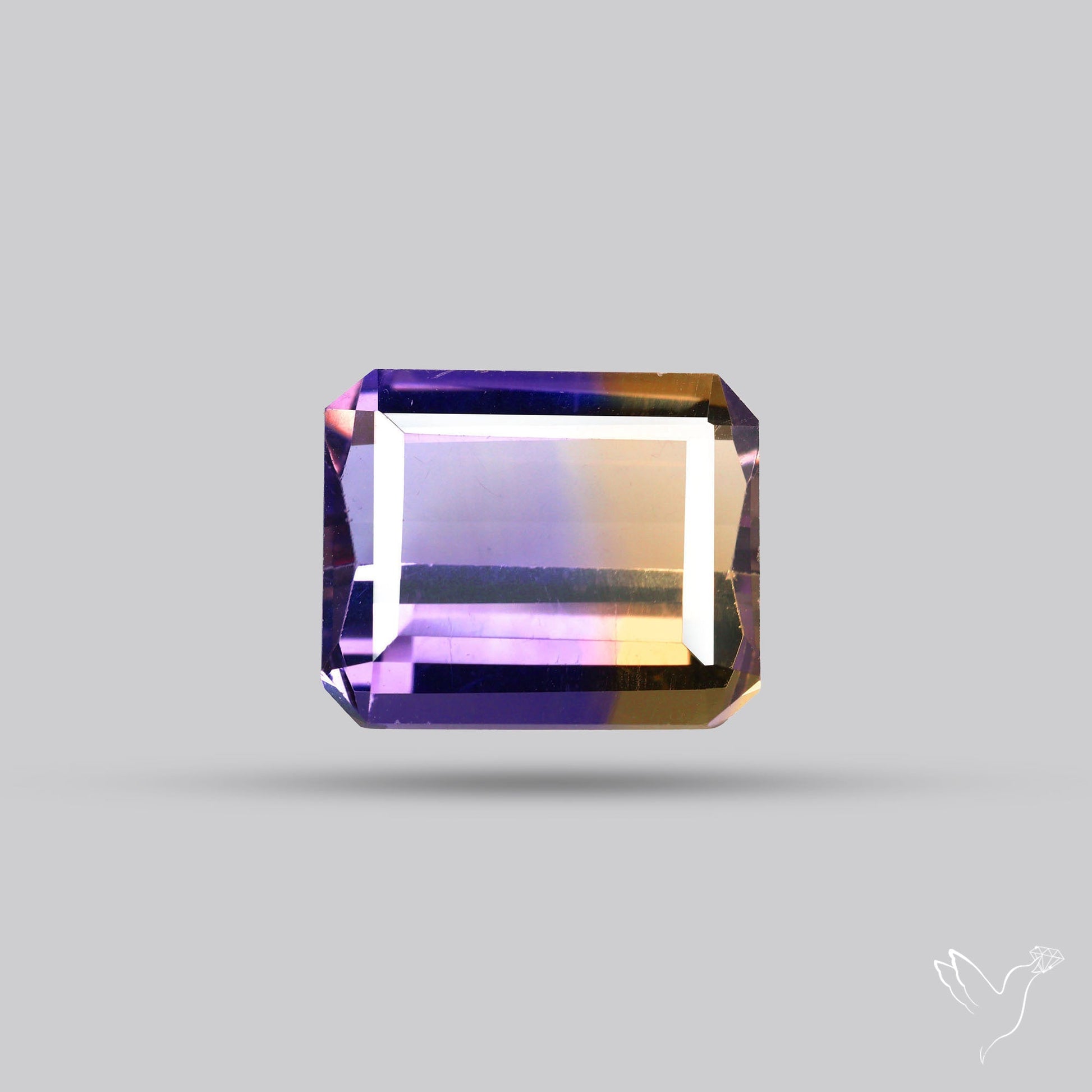 Faceted Ametrine AAA Perfect Bicolor