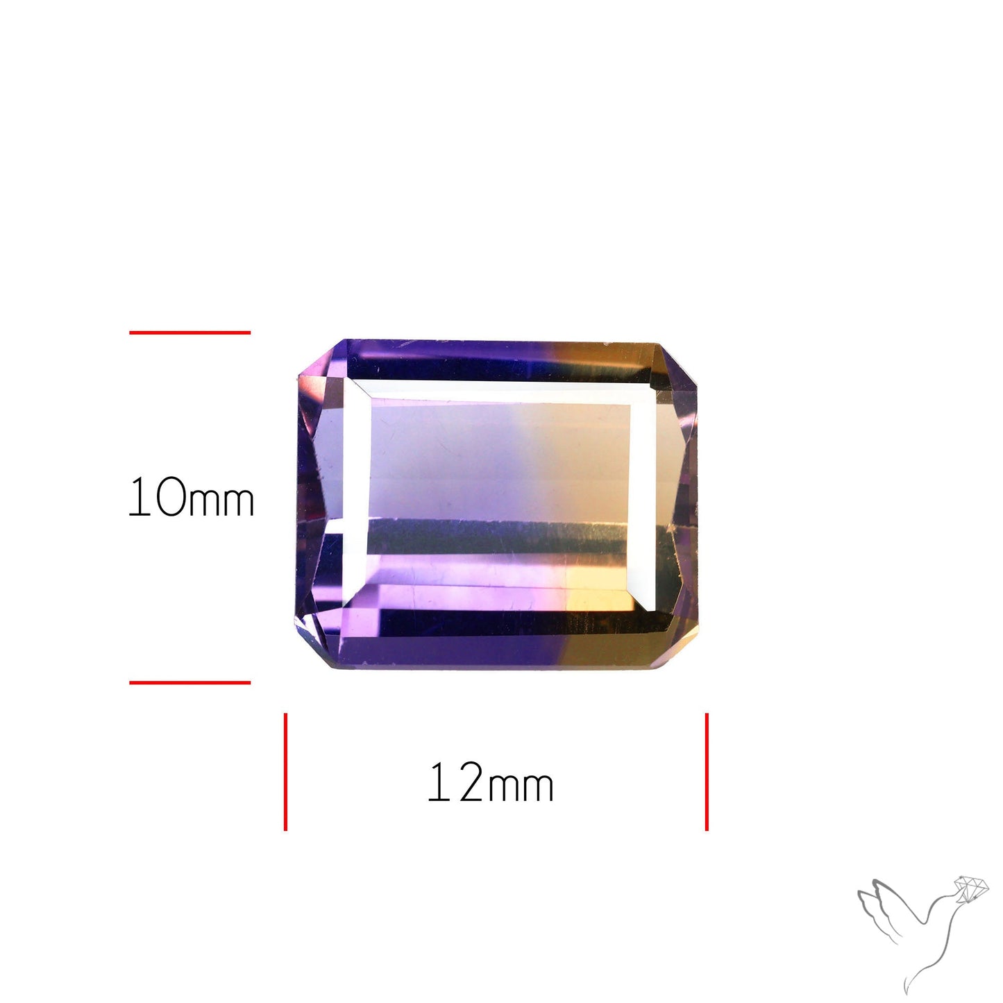 Faceted Ametrine AAA Perfect Bicolor