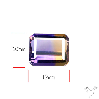 Faceted Ametrine AAA Perfect Bicolor