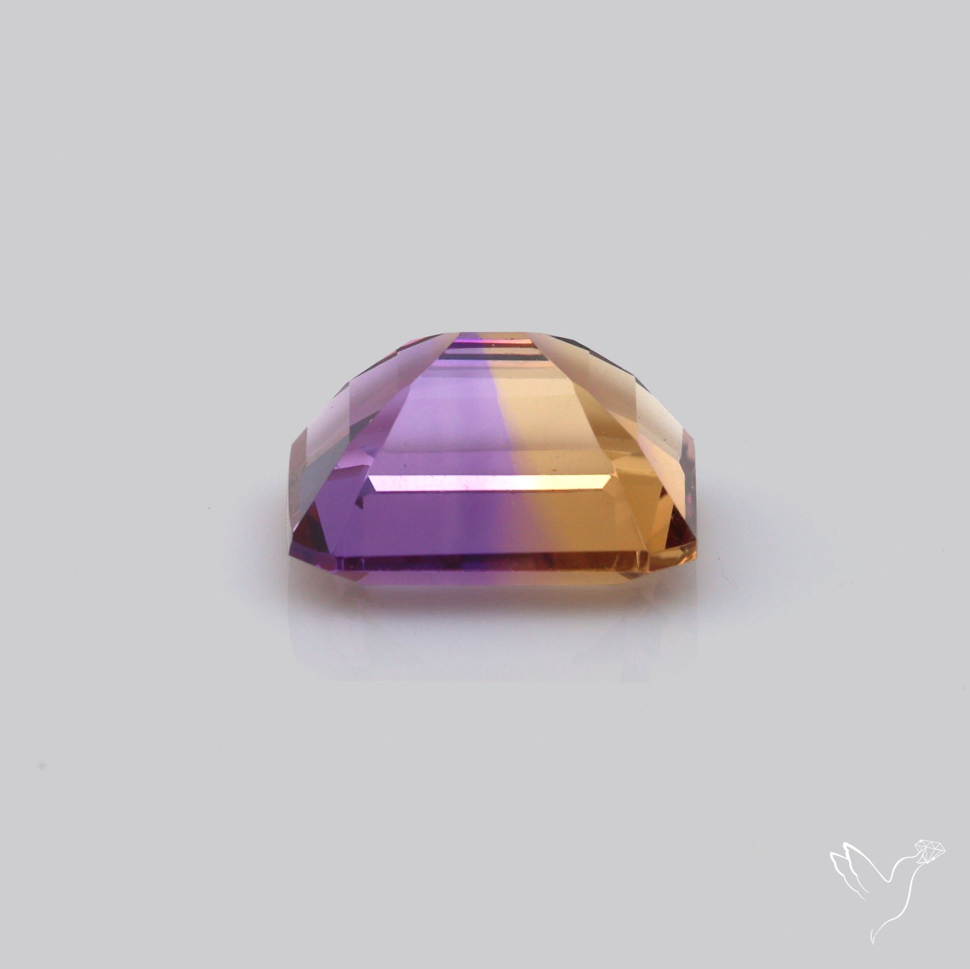 Faceted Ametrine AAA Perfect Bicolor