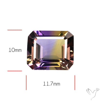Faceted Ametrine AAA Perfect Bicolor