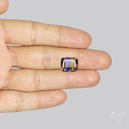 Faceted Ametrine AAA Perfect Bicolor