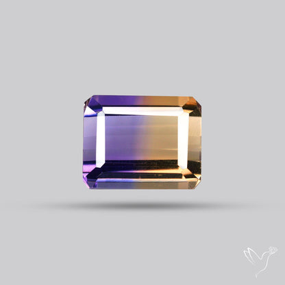 Faceted Ametrine AAA Perfect Bicolor