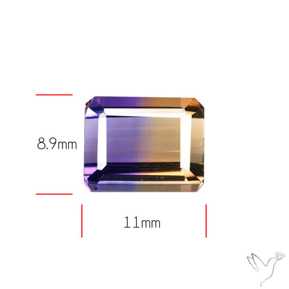 Faceted Ametrine AAA Perfect Bicolor