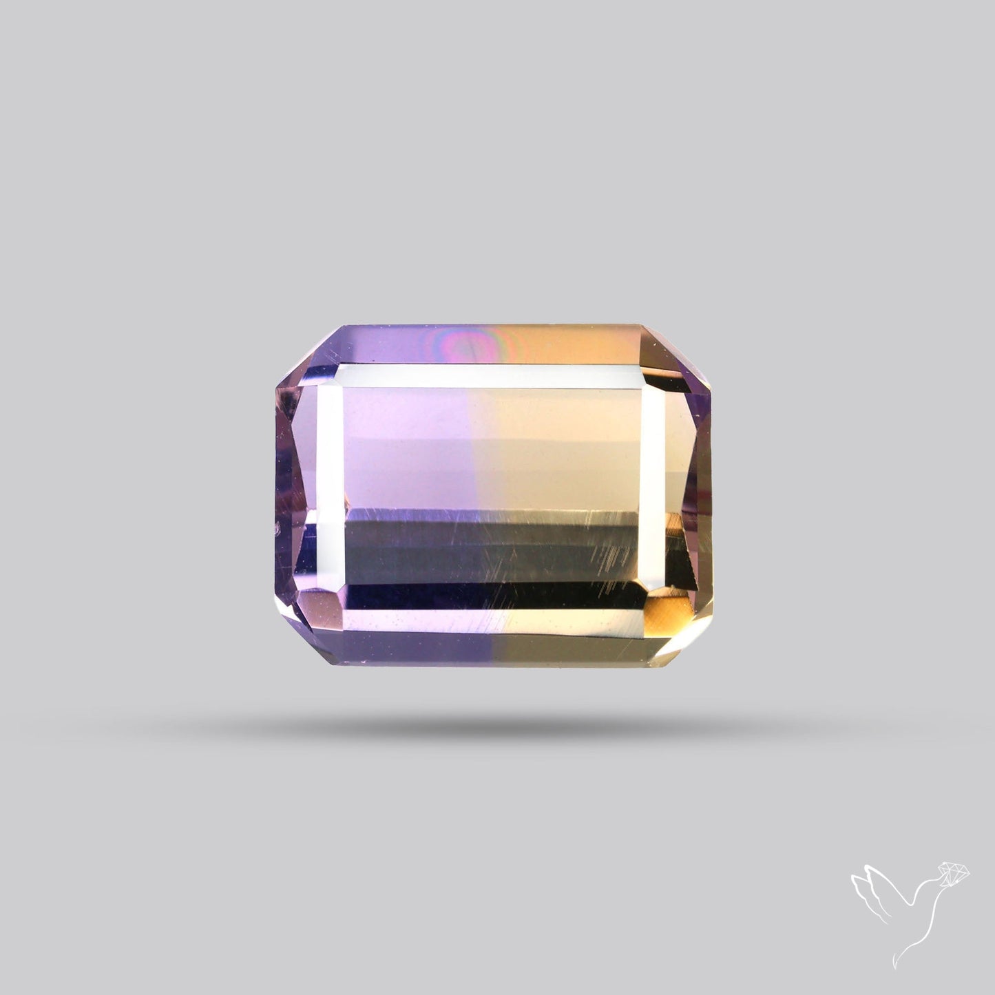 Faceted Ametrine AAA Perfect Bicolor