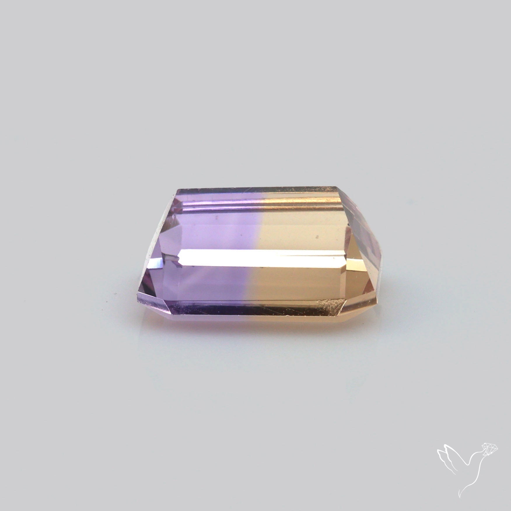 Faceted Ametrine AAA Perfect Bicolor