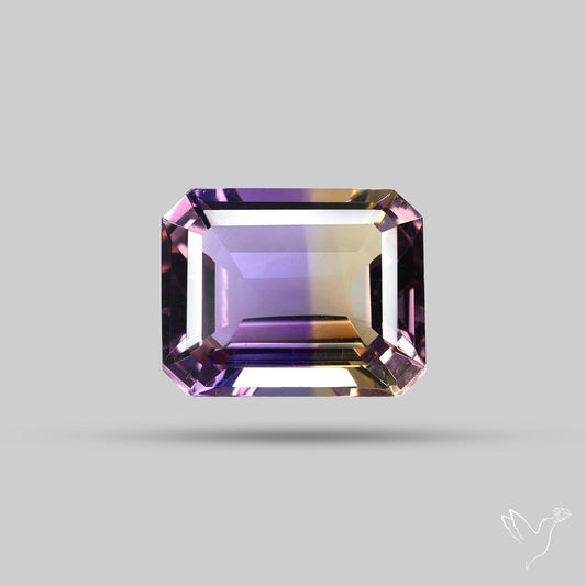 Faceted Ametrine AAA Perfect Bicolor