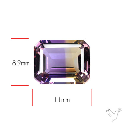 Faceted Ametrine AAA Perfect Bicolor